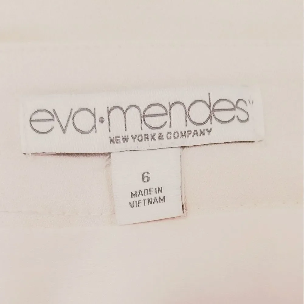 eva.mendes New York & Co. Blush Lined Wrap Skirt Size 6